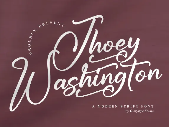 Jhoey Washington font