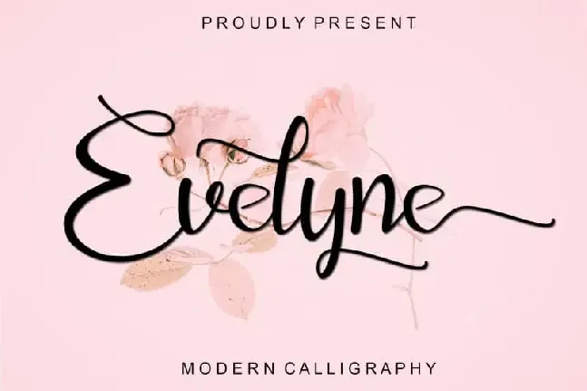 Evelyne Calligraphy font