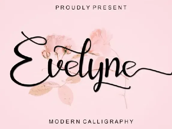 Evelyne Calligraphy font