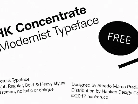 HK Concentrate Typeface font