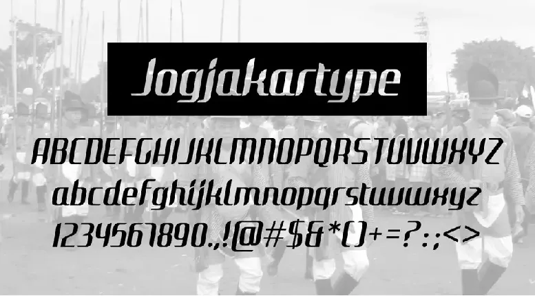 Jogjakartype font