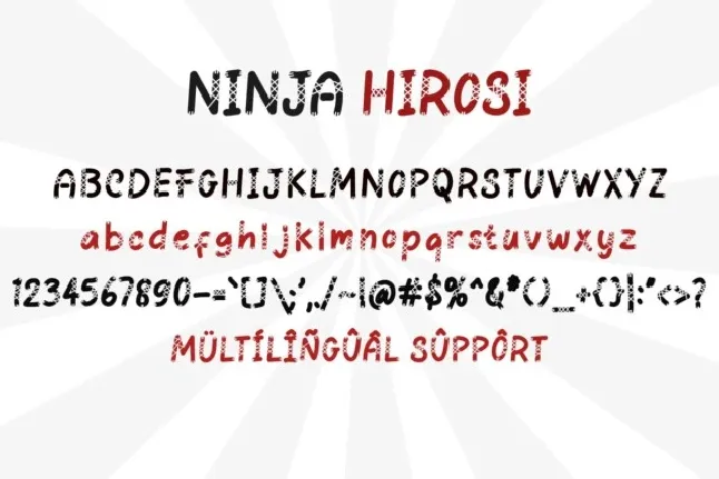 Ninja Hirosi Display font