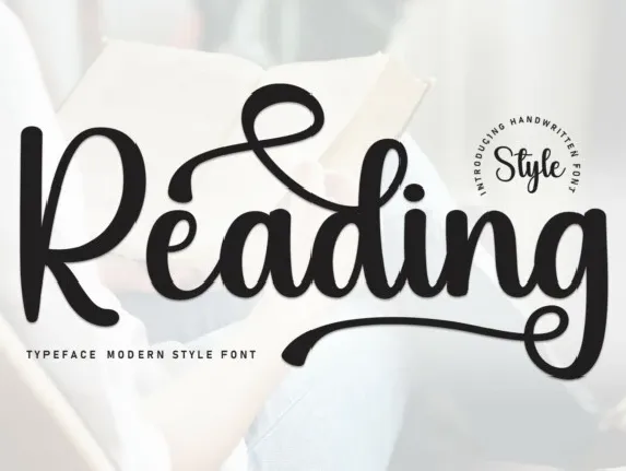 Reading Script Typeface font