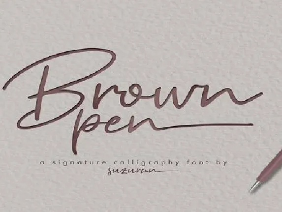 Brown Pen font