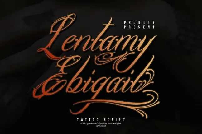 Lentamy Ebigail font