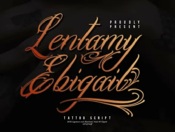 Lentamy Ebigail font