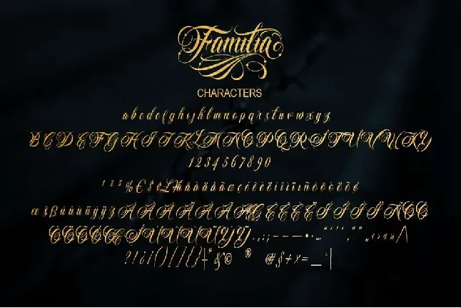 Familia font