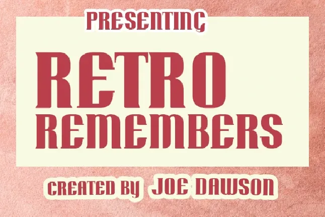 Retro Remembers font