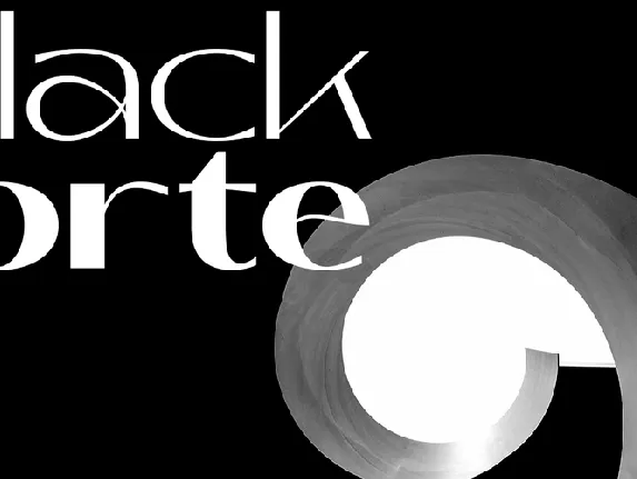 Black Forte Demo font