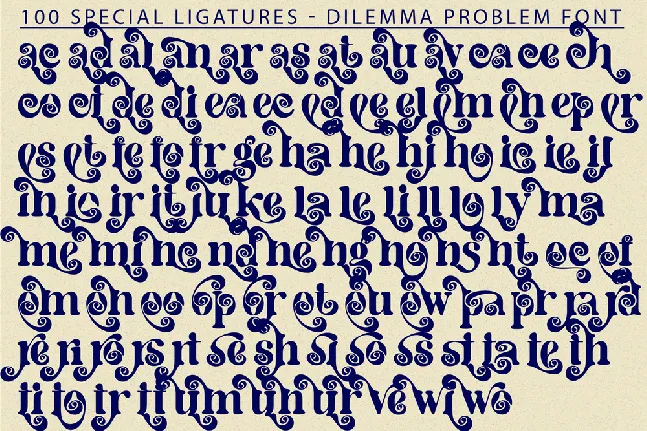 Dilemma Problem Demo font