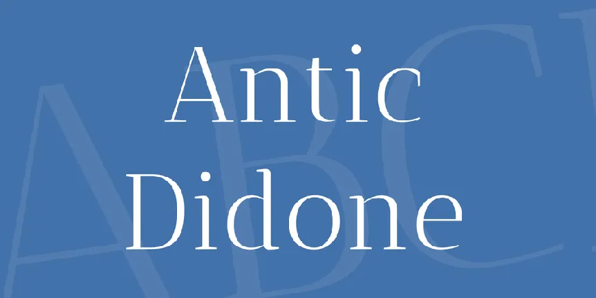 Antic Didone font