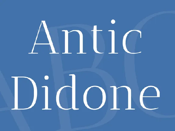 Antic Didone font