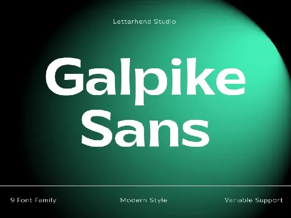 Galpike font