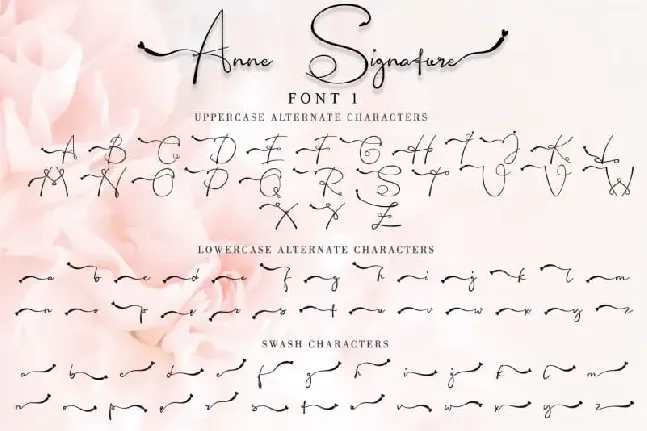 Anne Signature Script font