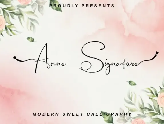 Anne Signature Script font