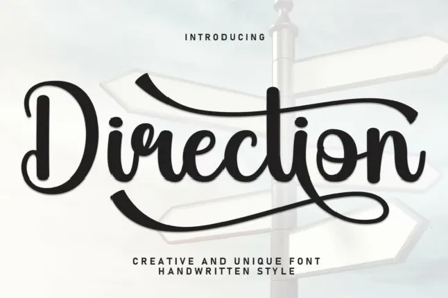 Direction Script font