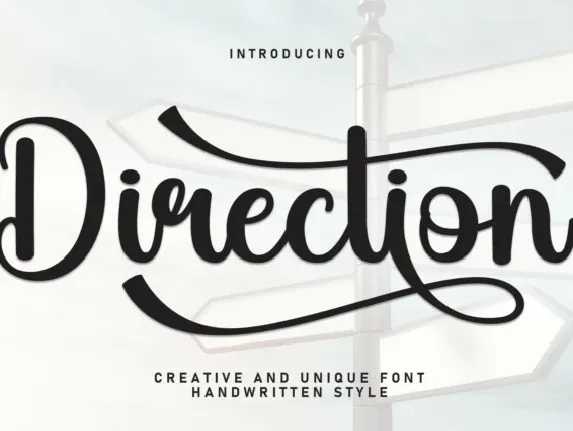 Direction Script font