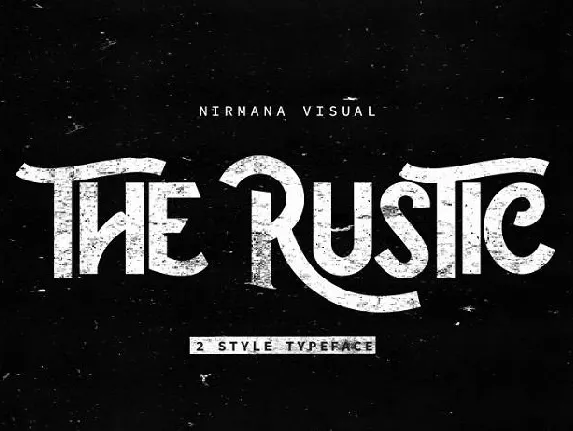 The Rustic font