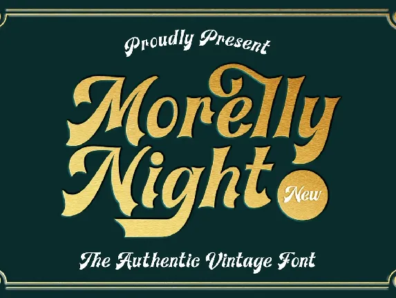 Morelly Night font