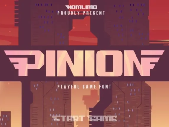 Pinion font