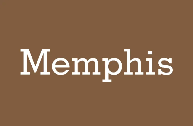 Memphis font