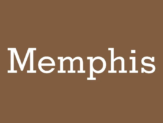 Memphis font