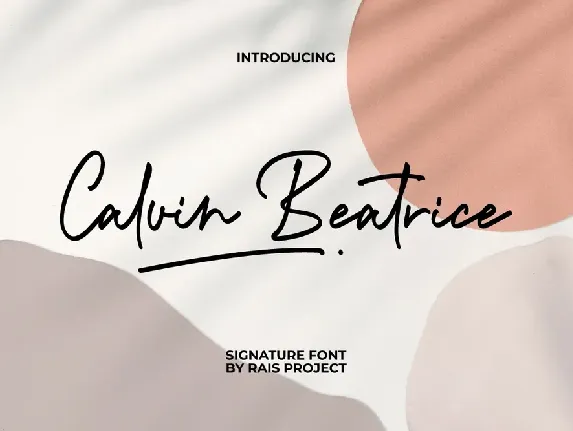 Calvin Beatrice Demo font