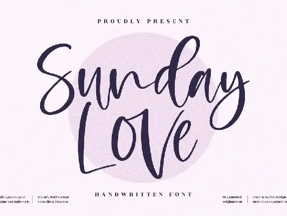 Sunday Love font