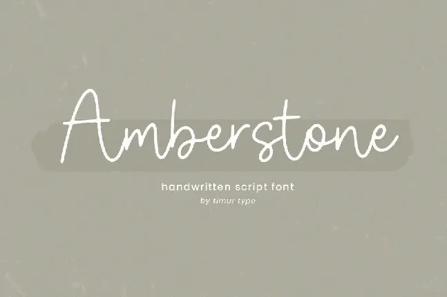 Amberstone font