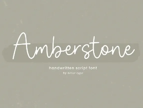 Amberstone font