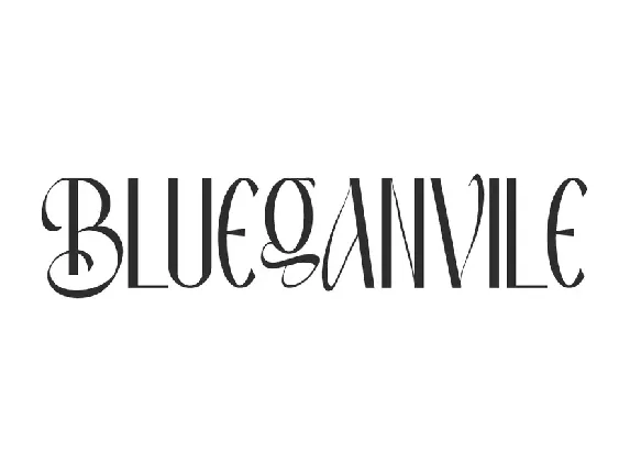 Blueganvile Demo font