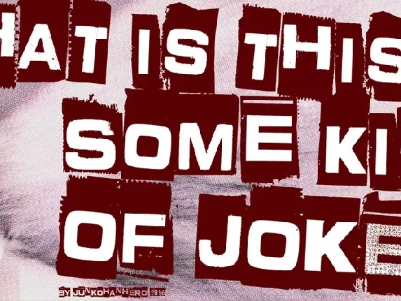 What is this - some kind of joke? font