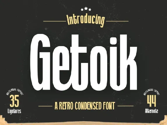 Getoik font