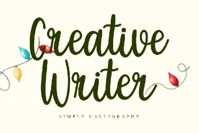 Creative Writer font