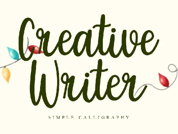 Creative Writer font