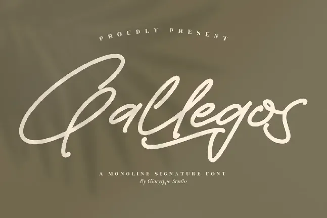 Gallegos font