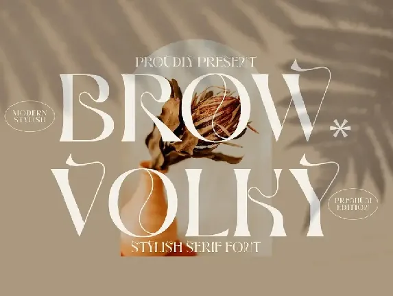 Brow Volky font