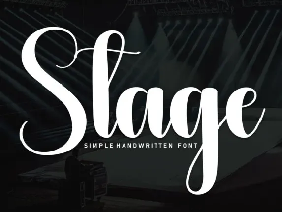 Stage Script font