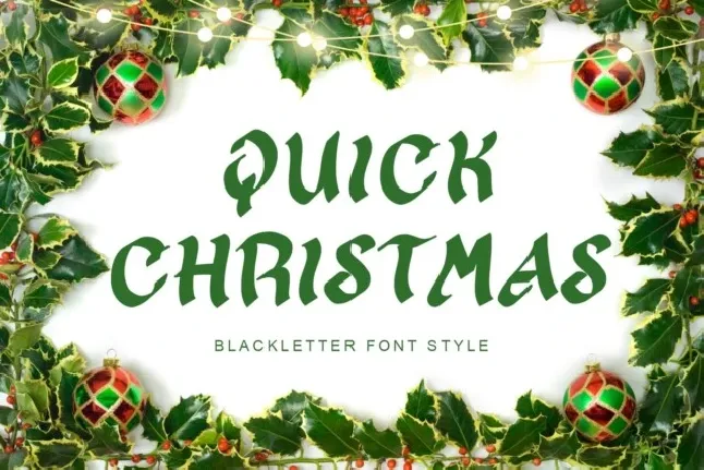 Quick Christmas font