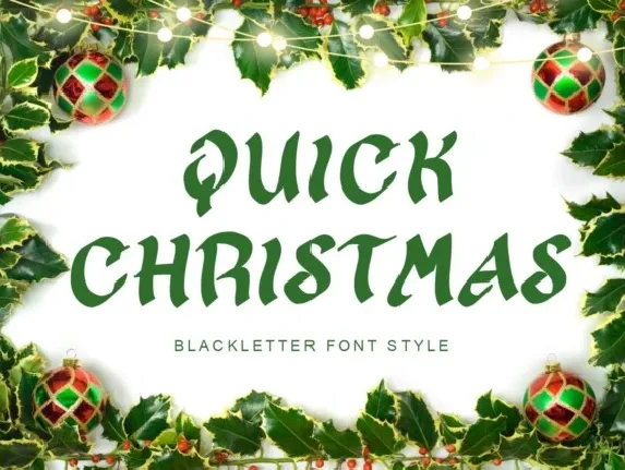 Quick Christmas font