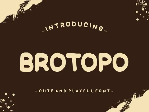 Brotopo font