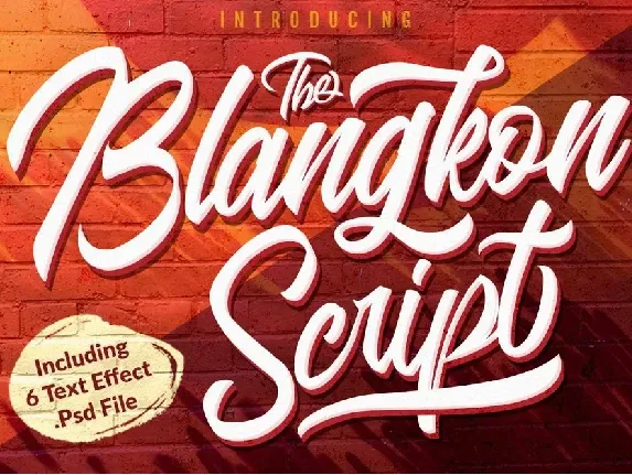 Blangkon Script Free font