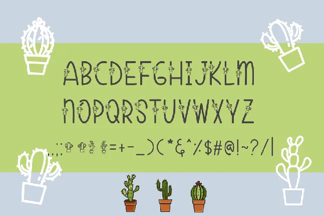 Cactuses font