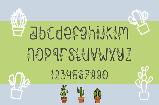 Cactuses font