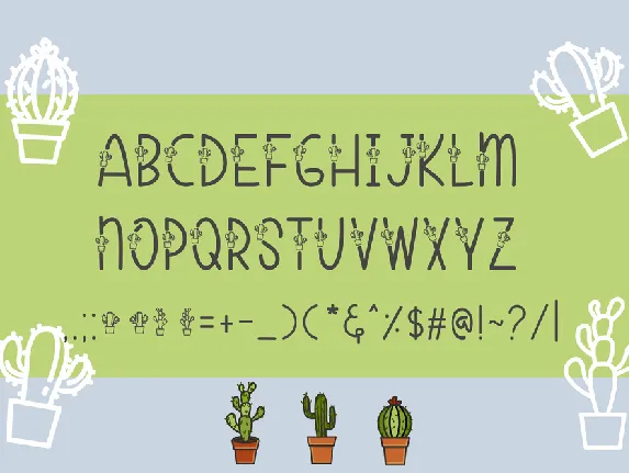 Cactuses font