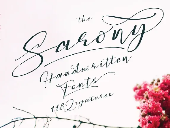 Sarony font