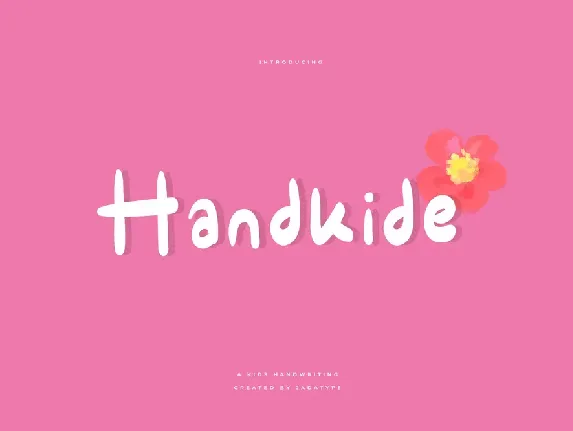 Handkide font