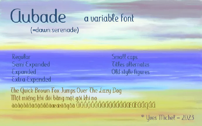 Aubade font