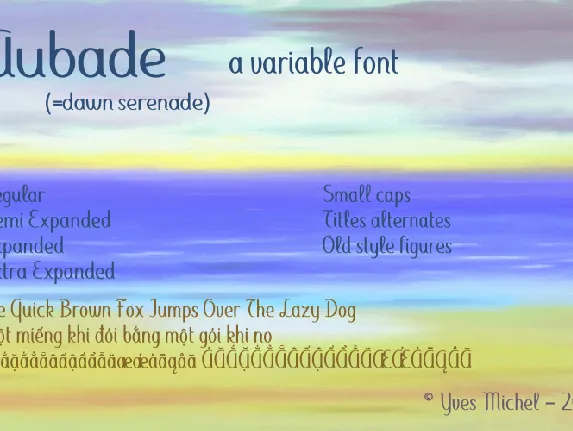 Aubade font