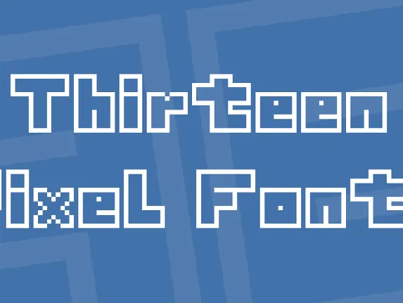 Thirteen Pixel Fonts